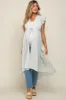 Mint Floral Ruffle Maternity Cover-Up sold by Pinkblush