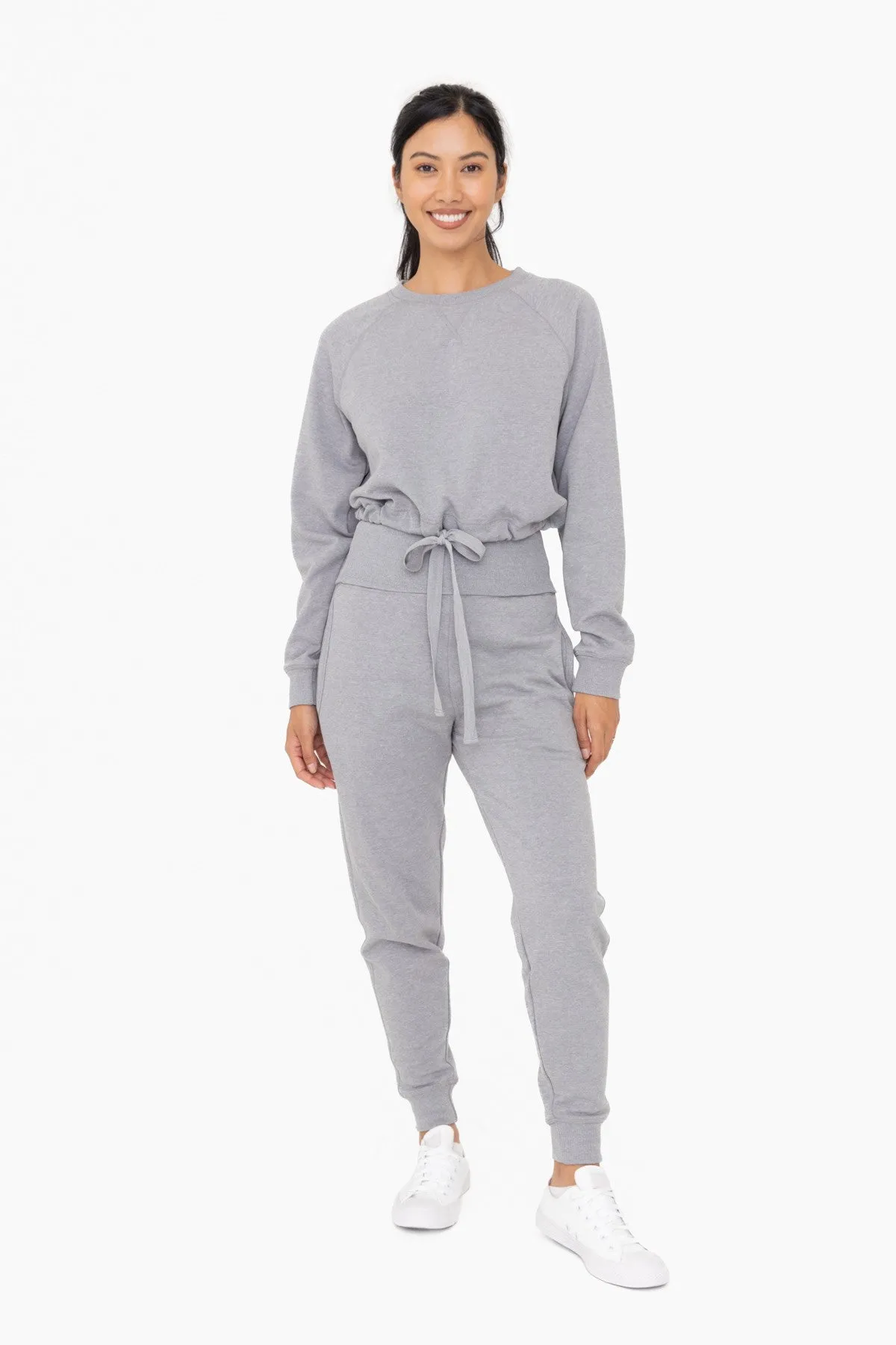 Heather Grey Slim Fit Maternity Joggers sold by Pinkblush product image thumbnail 5