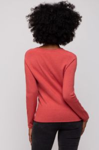 Rust Basic Raglan Sleeve Sweater Top sold by Pinkblush