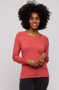 Rust Basic Raglan Sleeve Sweater Top sold by Pinkblush