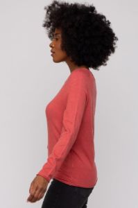 Rust Basic Raglan Sleeve Sweater Top sold by Pinkblush