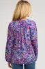 Purple Floral Long Sleeve Maternity Blouse sold by Pinkblush