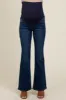Navy Blue Flare Leg Maternity Jeans sold by Pinkblush