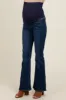 Navy Blue Flare Leg Maternity Jeans sold by Pinkblush
