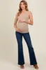Navy Blue Flare Leg Maternity Jeans sold by Pinkblush