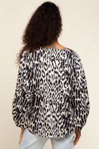 Cream Tie Waist Chiffon Jacquard Button Down Blouse sold by Pinkblush