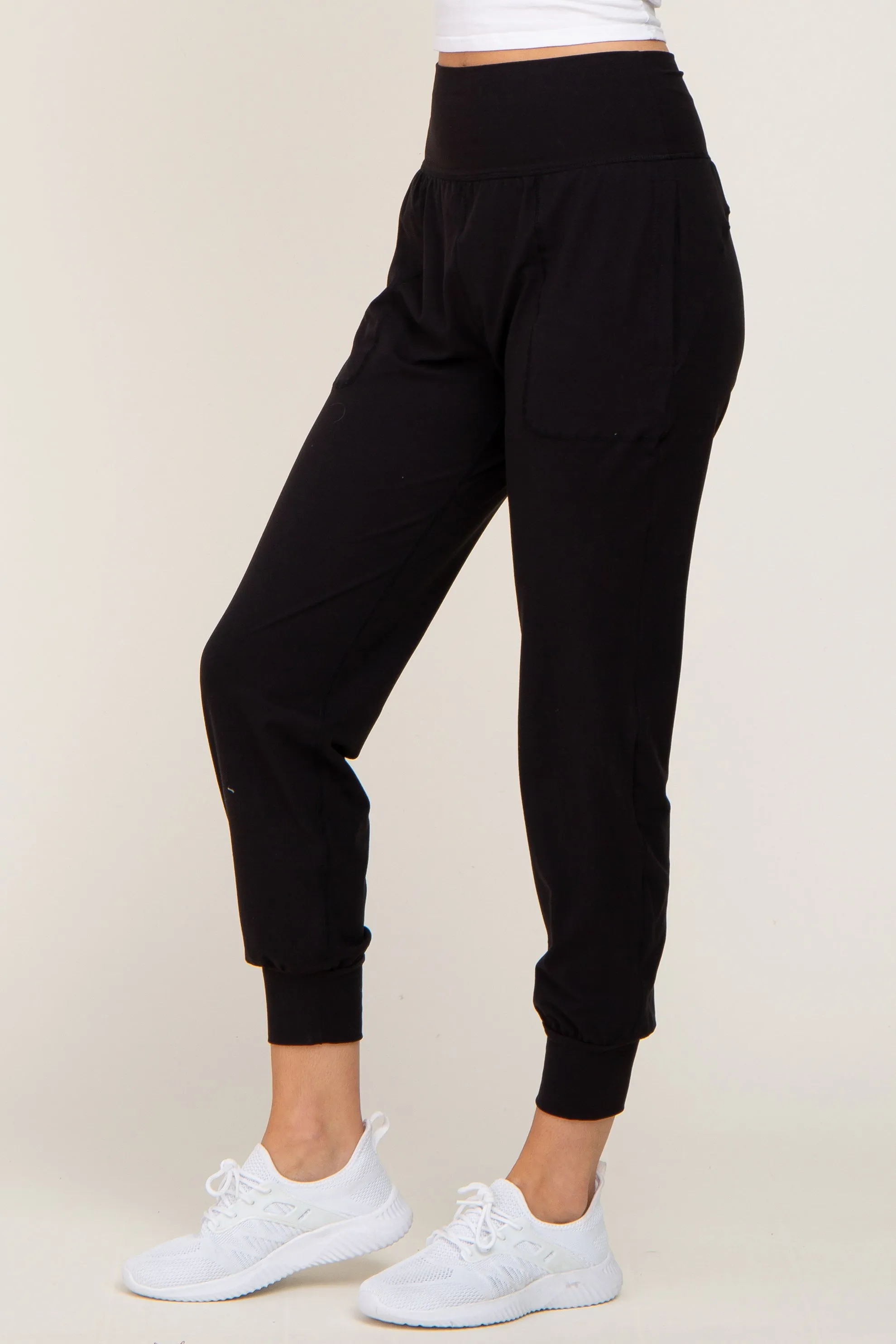 Black Soft Joggers sold by Pinkblush product image thumbnail 3