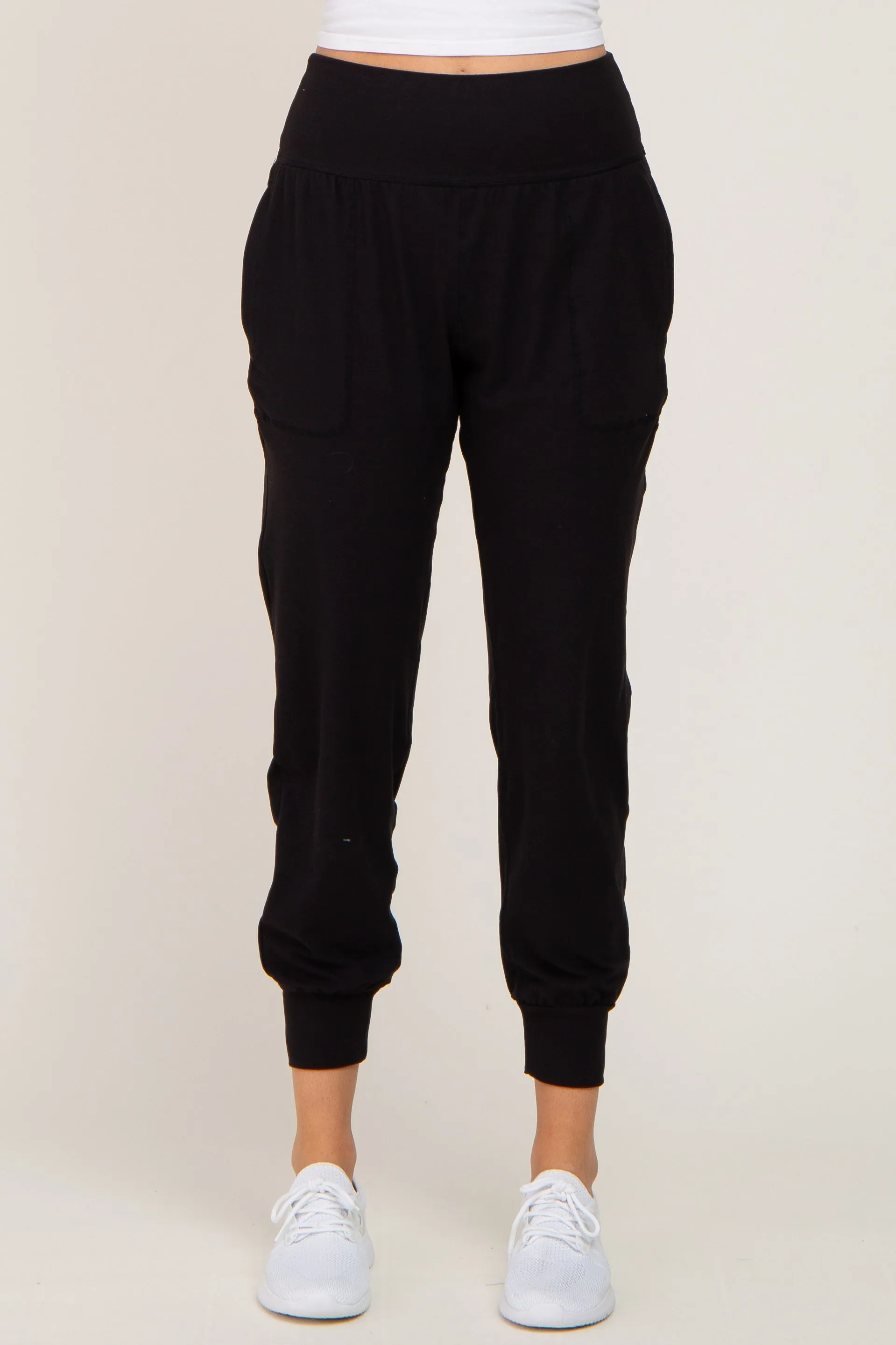 Black Soft Joggers sold by Pinkblush product image thumbnail 2