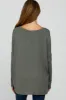 Olive V-Neck Maternity Top sold by Pinkblush