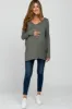 Olive V-Neck Maternity Top sold by Pinkblush