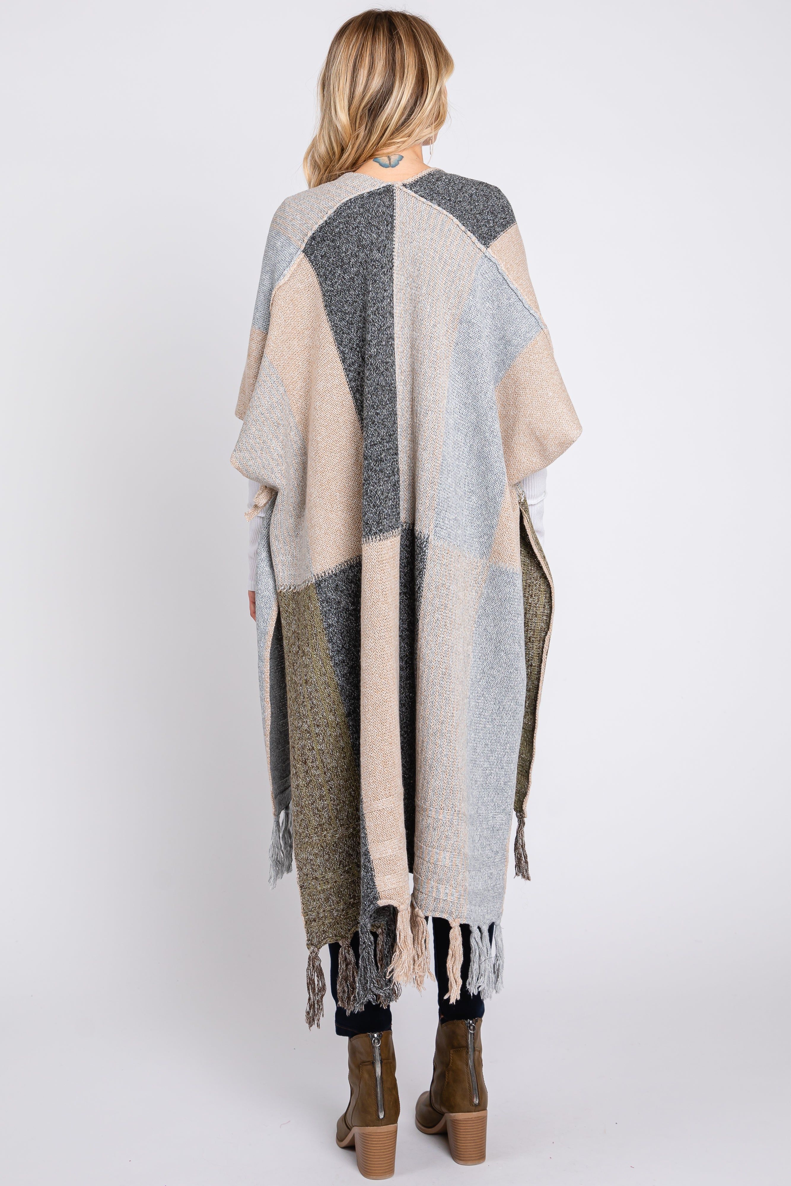 Multi-Color Tassel Trim Short Sleeve Cardigan sold by Pinkblush product image thumbnail 3