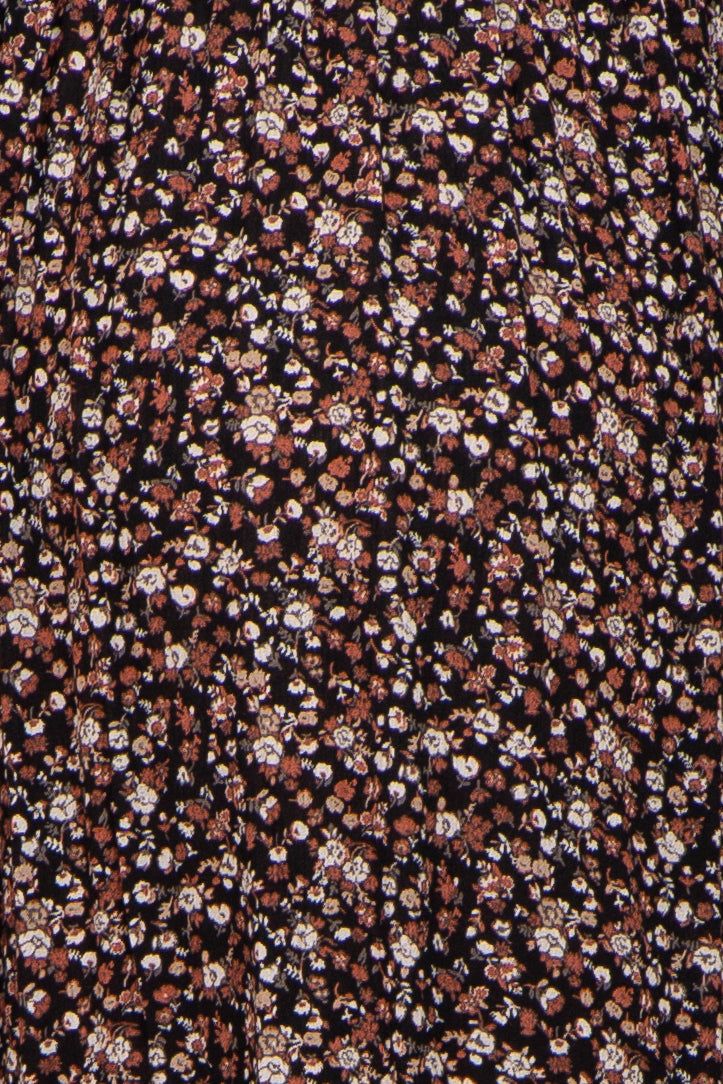 Black Floral 3/4 Sleeve Maternity Midi Dress sold by Pinkblush product image thumbnail 5