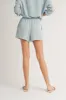Light Blue Chambray Shorts sold by Pinkblush