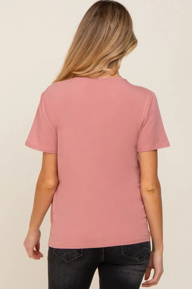Mauve Bravado Designs Short Sleeve Nursing Top sold by Pinkblush product image thumbnail 3
