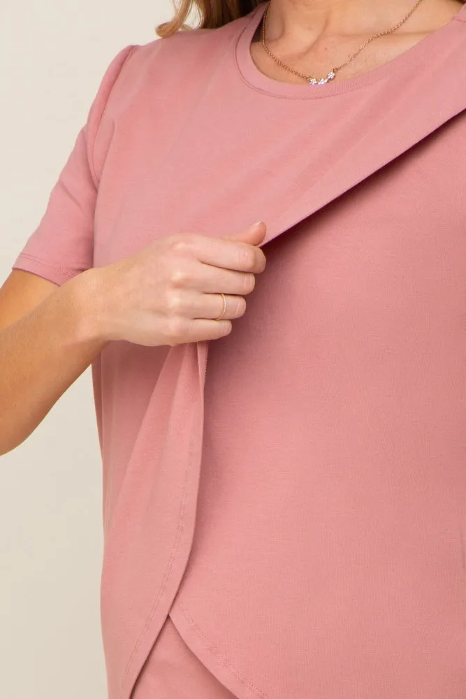 Mauve Bravado Designs Short Sleeve Nursing Top sold by Pinkblush product image thumbnail 4