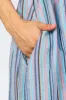 Blue Purple Striped Button Front Midi Dress sold by Pinkblush