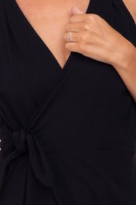 Black Sleeveless Flare Jumpsuit sold by Pinkblush