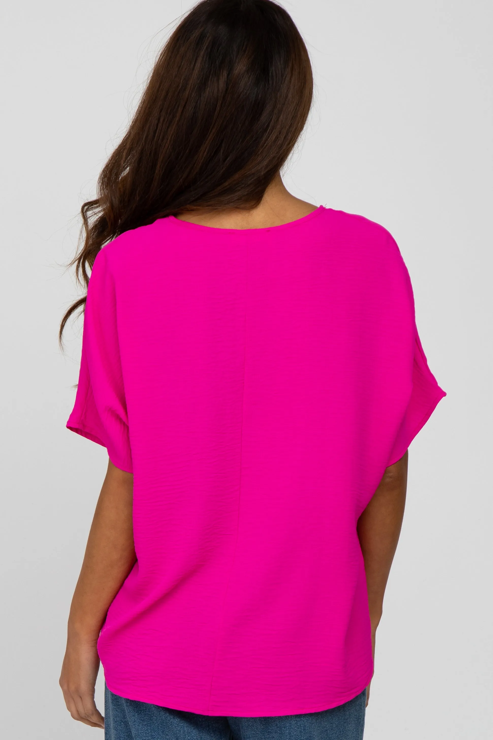 Magenta Short Sleeve Blouse sold by Pinkblush product image thumbnail 4
