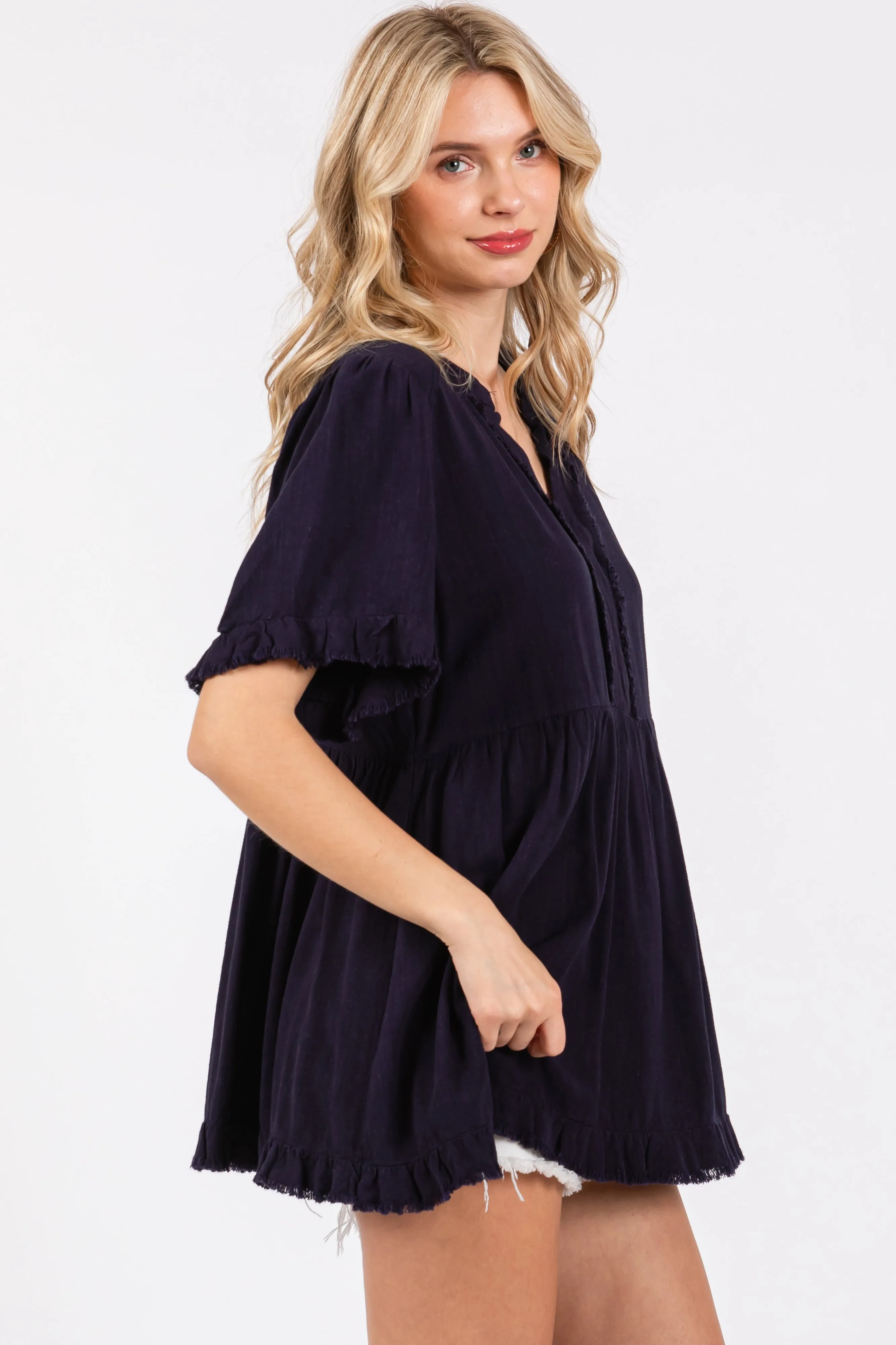 Navy Blue Short Top sold by Pinkblush product image thumbnail 2