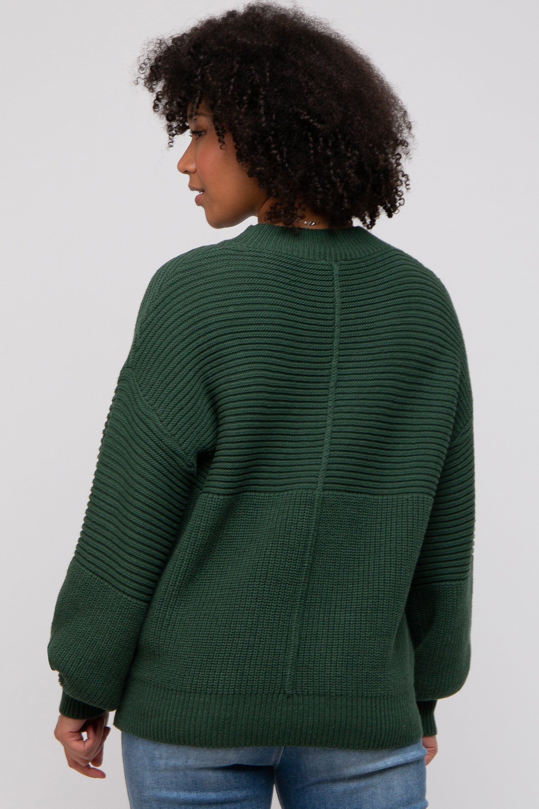 Green Ribbed Sweater sold by Pinkblush product image thumbnail 3