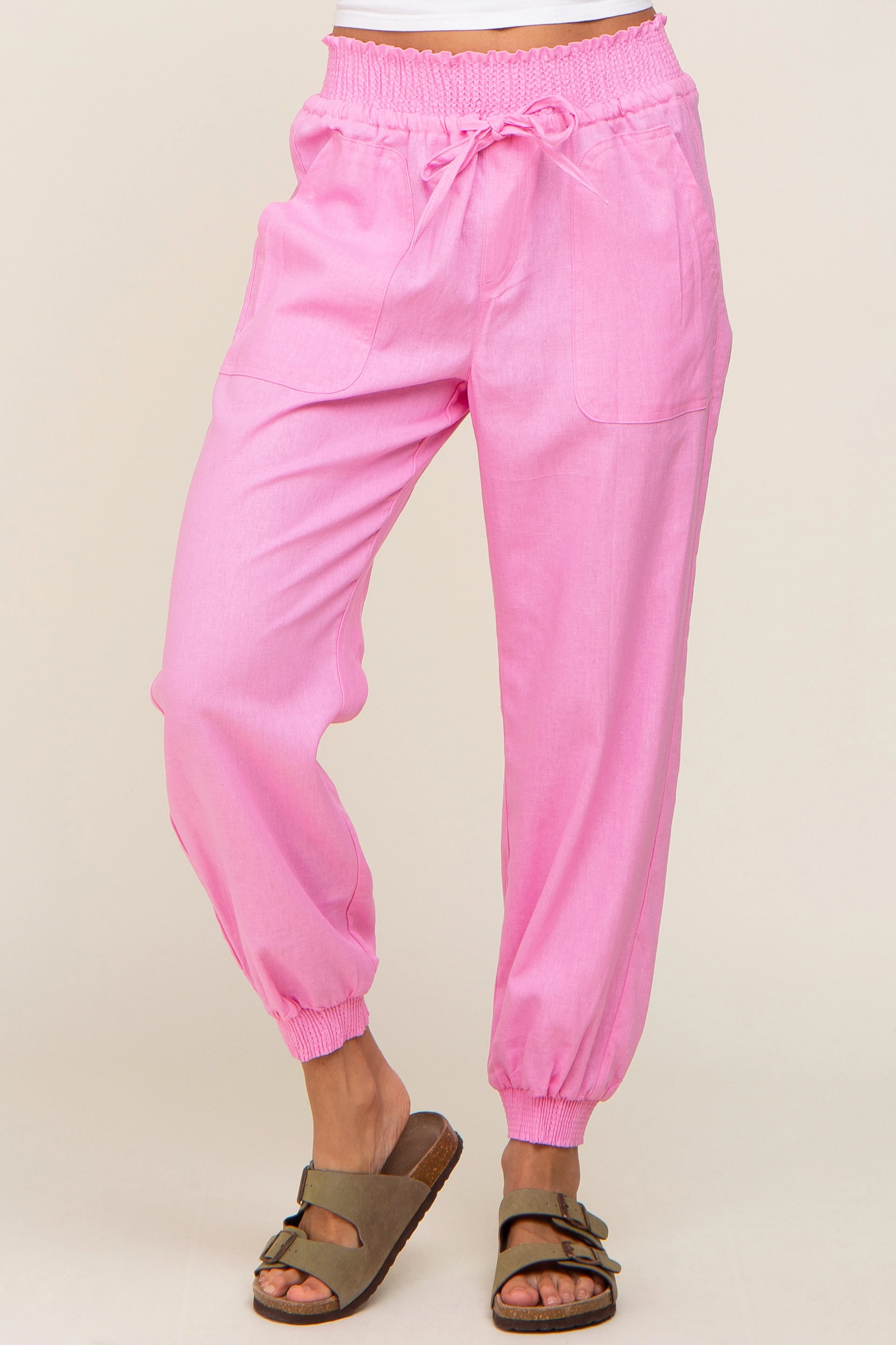 Pink Smocked Joggers sold by Pinkblush product image thumbnail 2