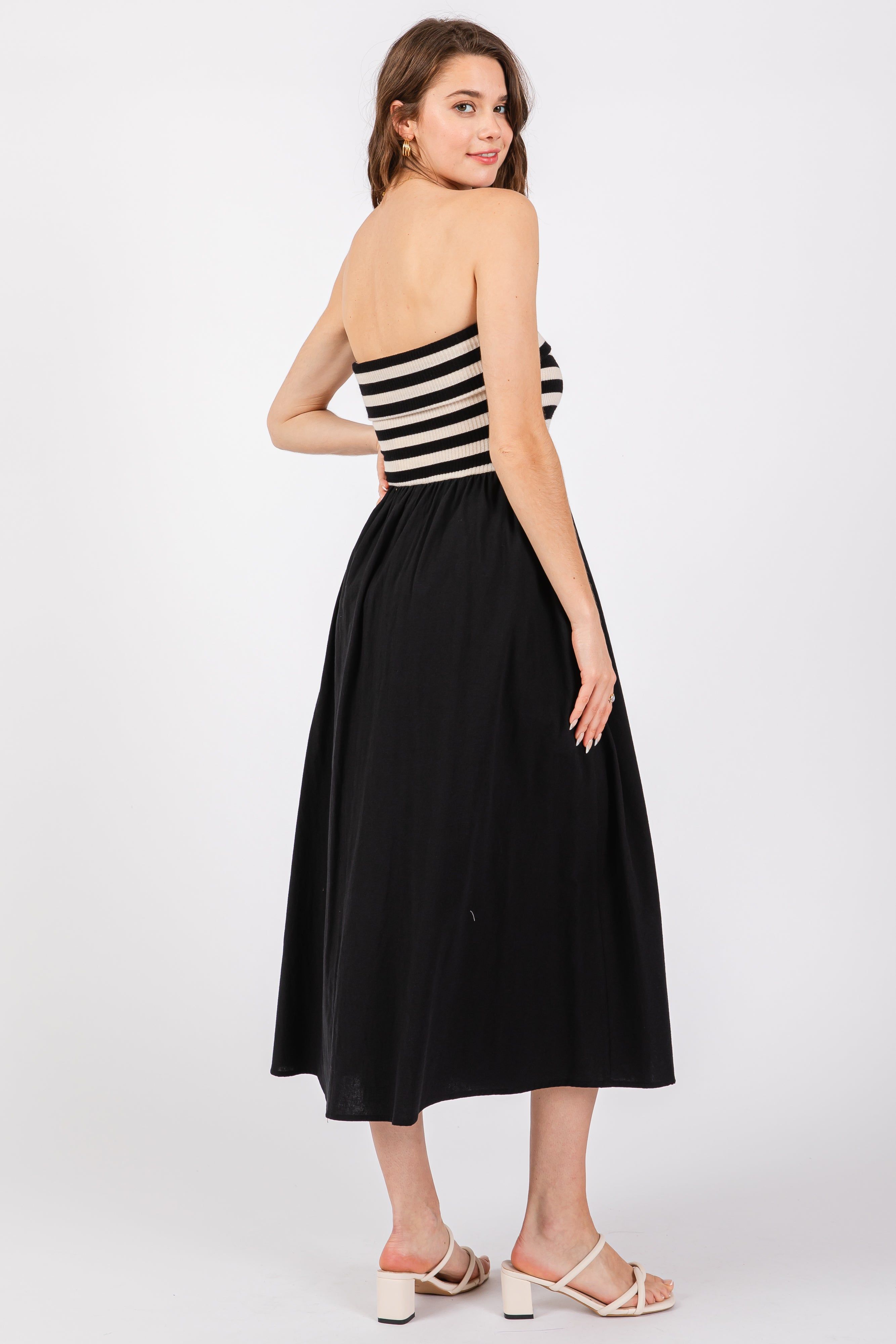 Black Strapless Dress sold by Pinkblush product image thumbnail 3