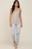 Pink Striped Button Accent Tank Top sold by Pinkblush