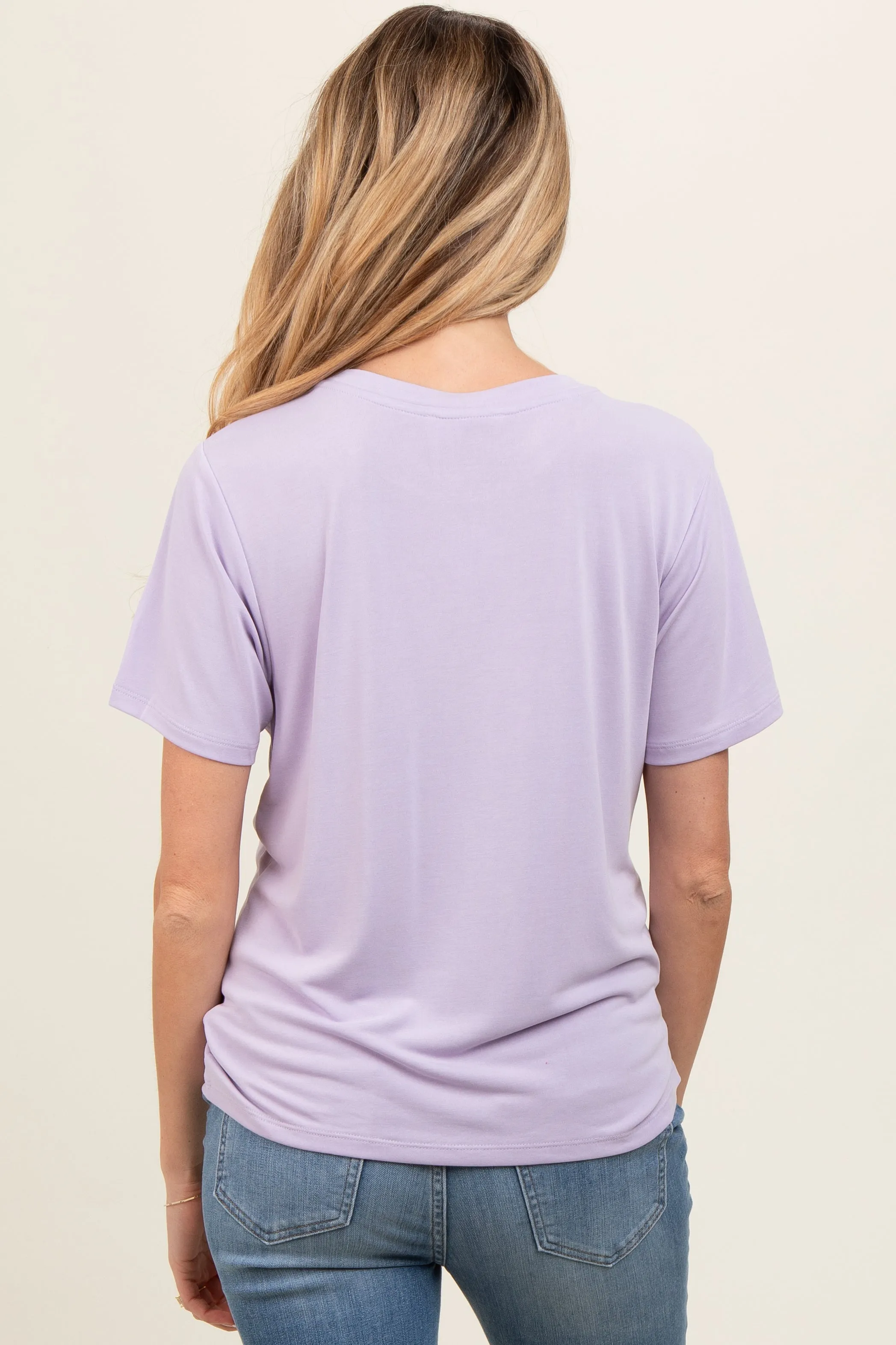 Lavender Dolman Sleeve Maternity Top sold by Pinkblush product image thumbnail 3