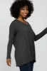 Charcoal V-Neck Top sold by Pinkblush