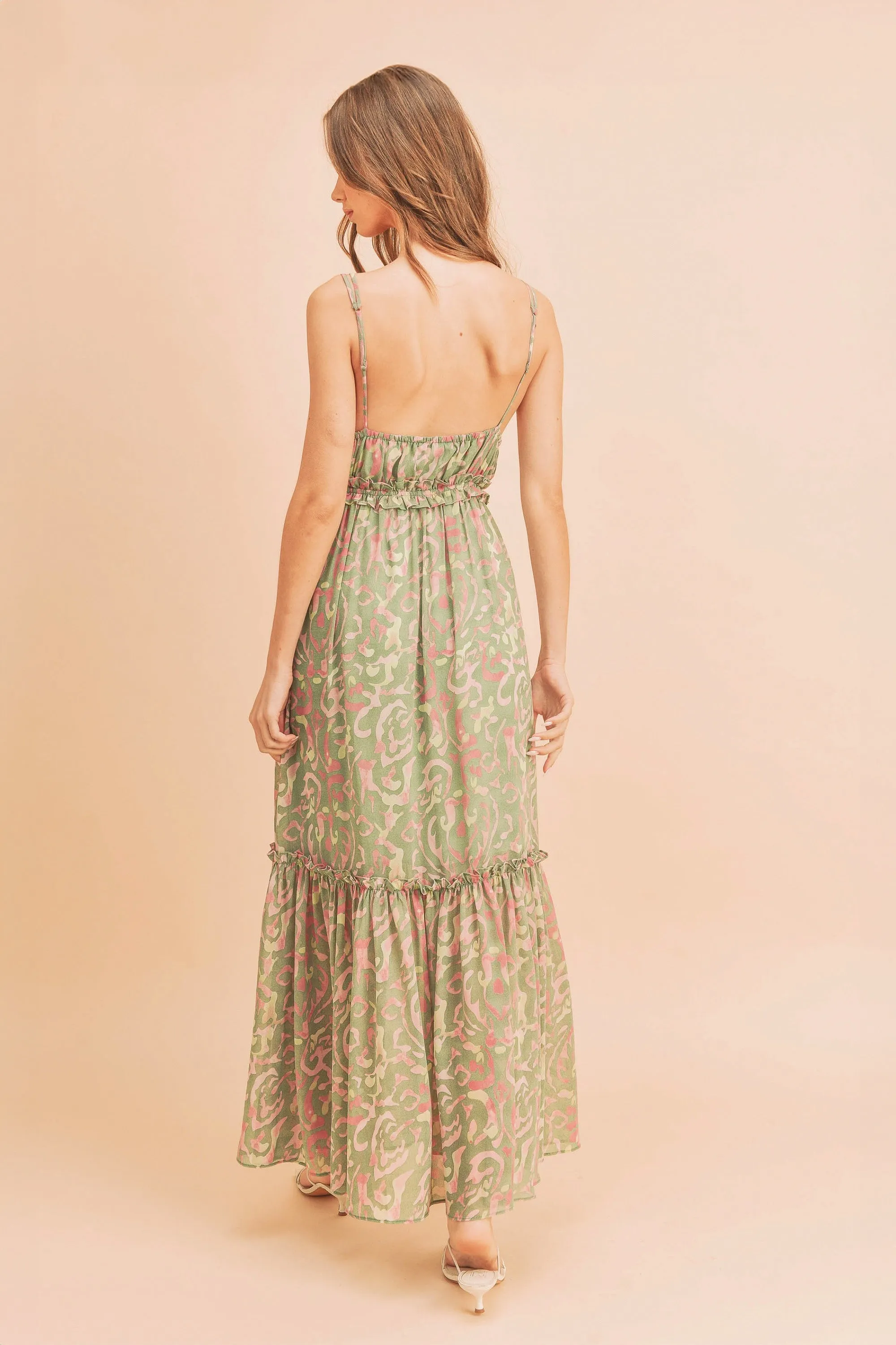 Sage Pink Floral Maxi Dress sold by Pinkblush product image thumbnail 3