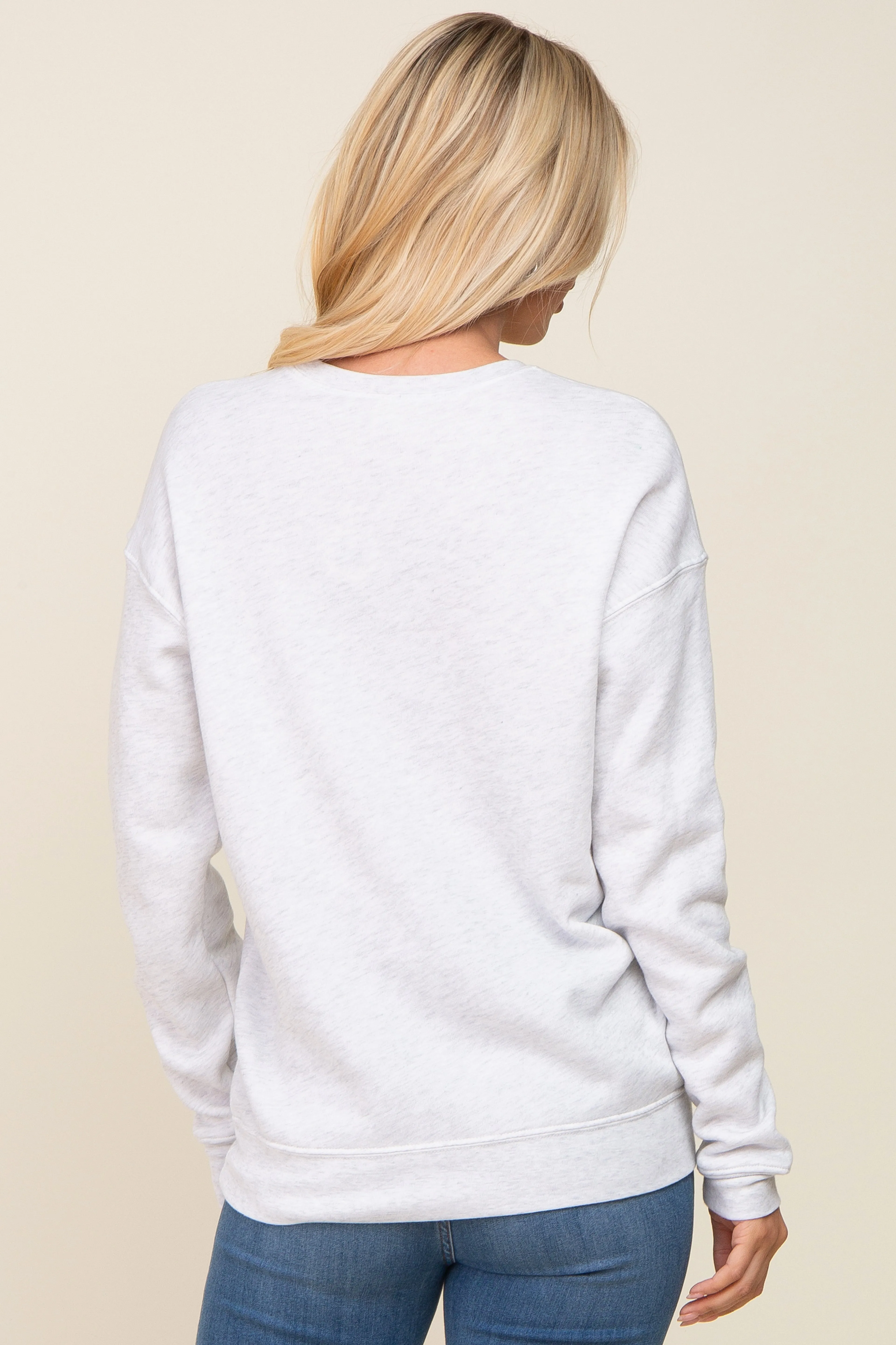 Heather Grey Ultra Soft Mother Sweatshirt sold by Pinkblush product image thumbnail 3
