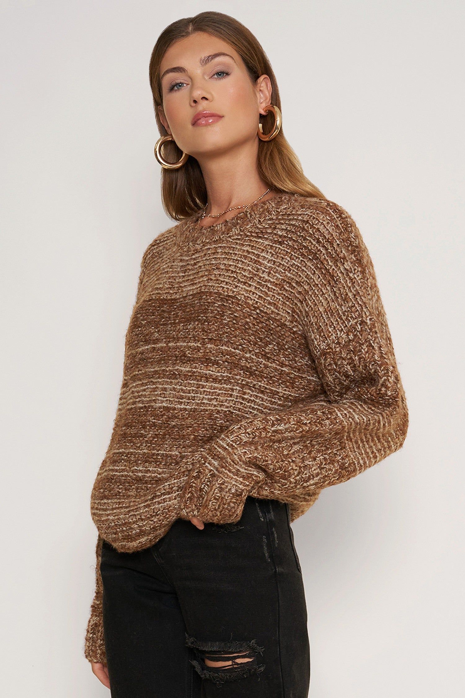 Brown Knit Sweater sold by Pinkblush product image thumbnail 3