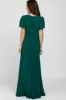 Forest Green Chiffon Short Sleeve Maxi Dress sold by Pinkblush