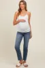 Blue Slim Straight Maternity Jeans sold by Pinkblush