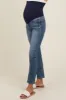 Blue Slim Straight Maternity Jeans sold by Pinkblush