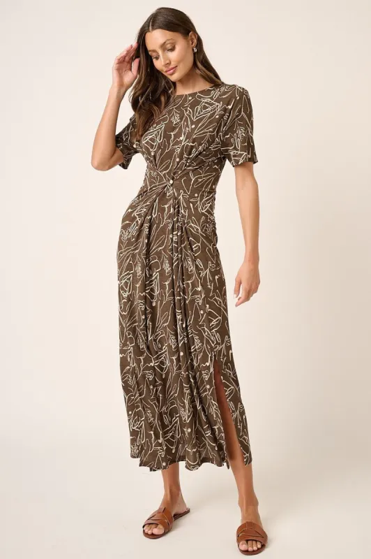 Mocha Two-Way Maxi Dress sold by Pinkblush