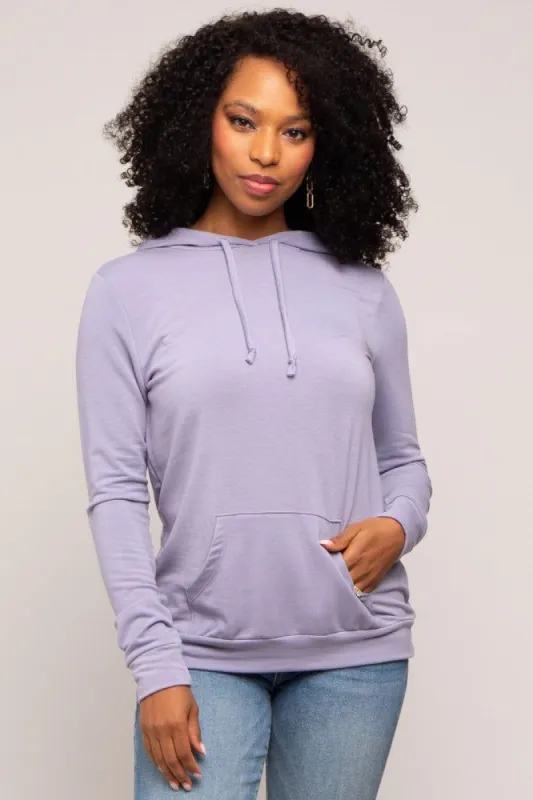 Lavender Soft Knit Pullover Hoodie sold by Pinkblush