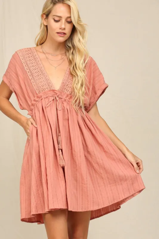 Clay Flowy Dress sold by Pinkblush