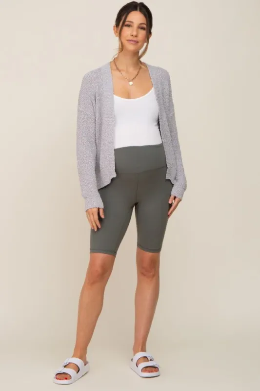Grey Maternity Cardigan sold by Pinkblush