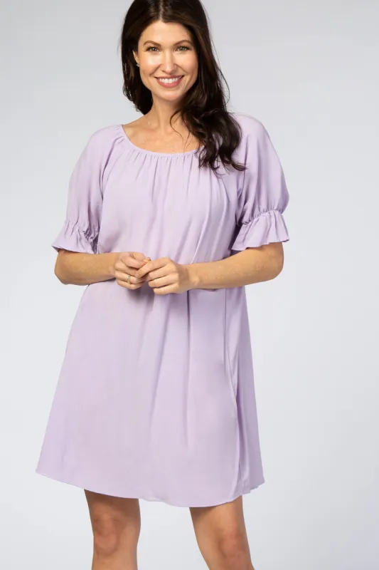 Lavender Knot Back Short Sleeve Dress sold by Pinkblush