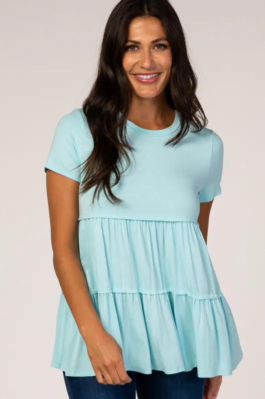 Mint Tiered Top sold by Pinkblush
