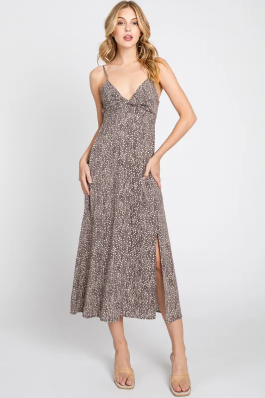 Cocoa Combo Print Midi Dress sold by Pinkblush