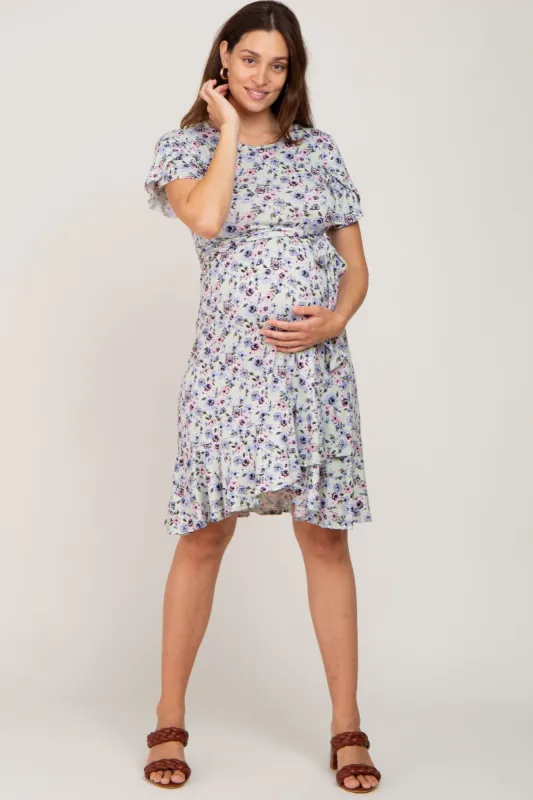 Black Foldover Band Wide Leg Maternity Plus Lounge Pants sold by Pinkblush