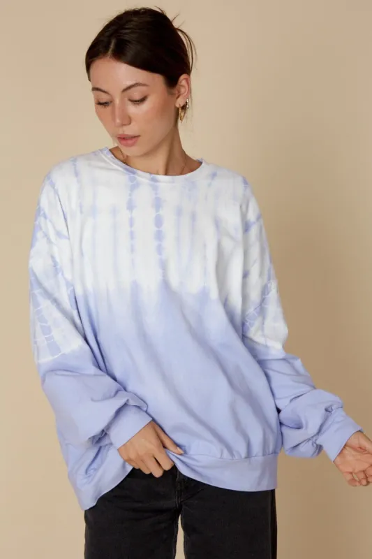 Lavender Tie Dye Long Sleeve Top sold by Pinkblush