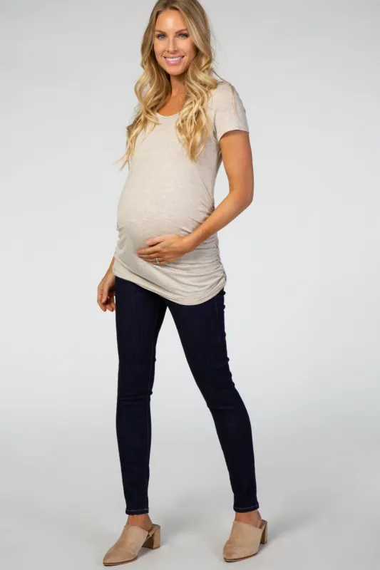 PinkBlush Navy Blue Maternity Skinny Jeans sold by Pinkblush