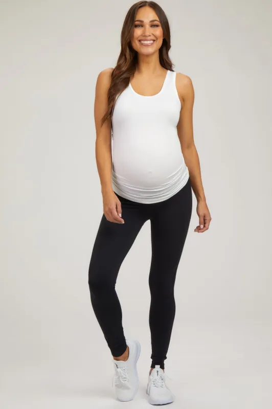 Black Maternity Active Leggings sold by Pinkblush