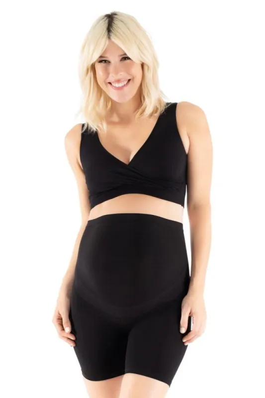 Black Belly Bandit Thighs Disguise Maternity Support Shorts sold by Pinkblush