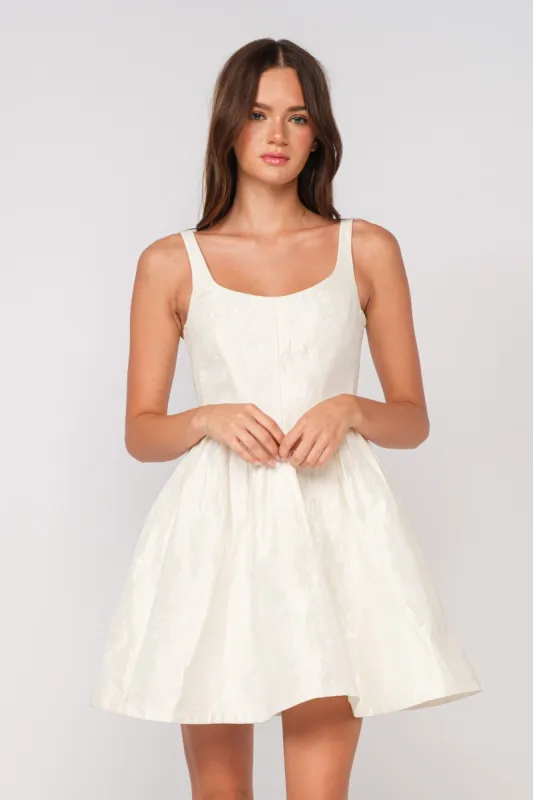 Ivory Textured Dress sold by Pinkblush