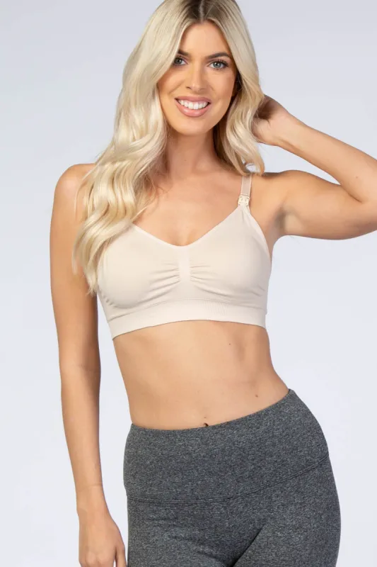 Beige Belly Bandits Bandita Maternity Nursing Bra sold by Pinkblush