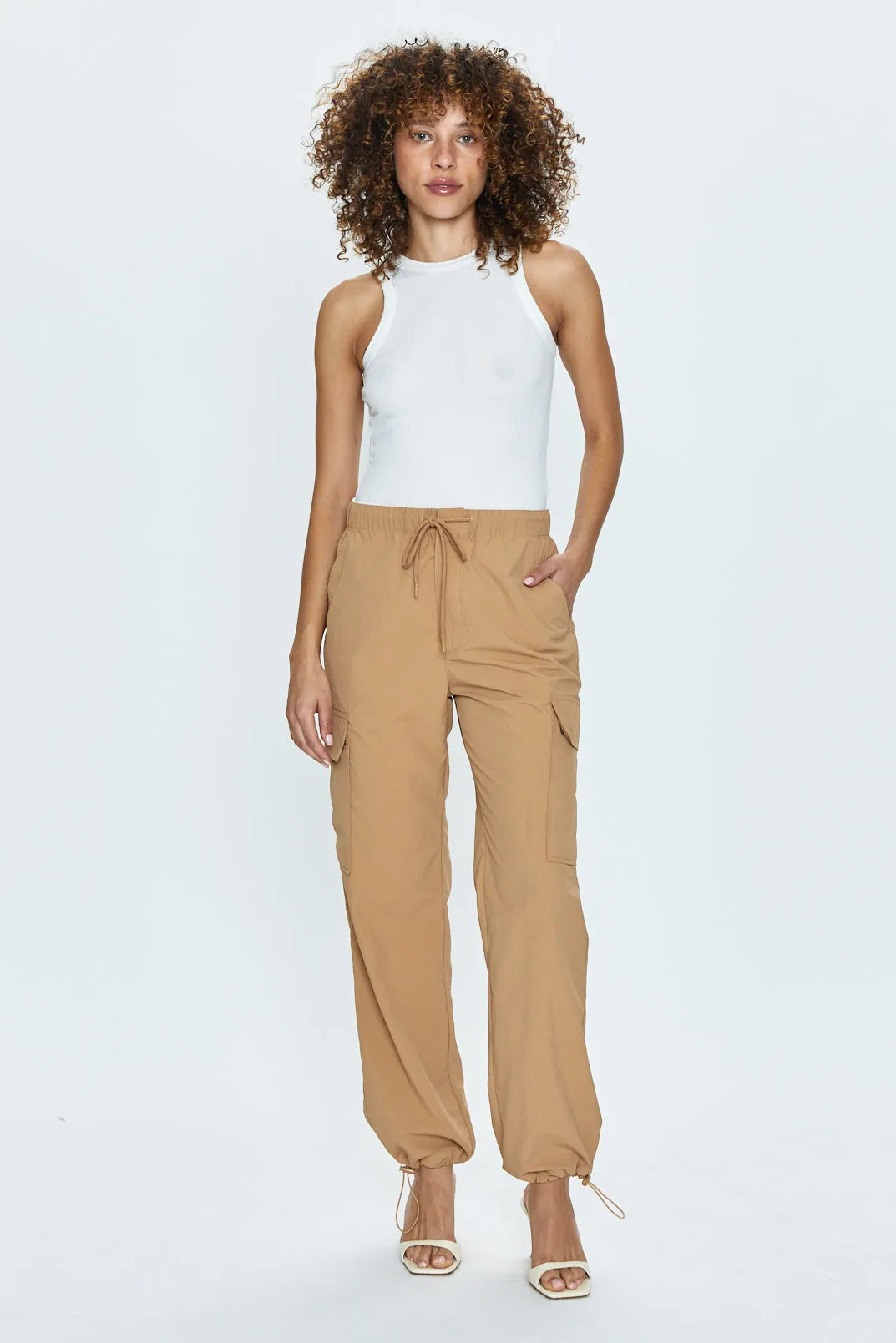 Jade Cargo Trouser - Camel sold by pistola